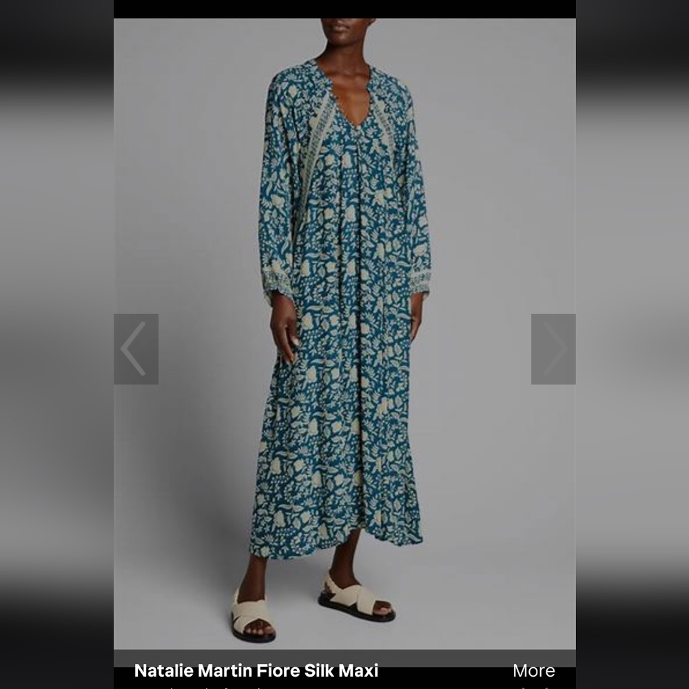 Natalie MARTIN silk Fiore Maxi Dress
